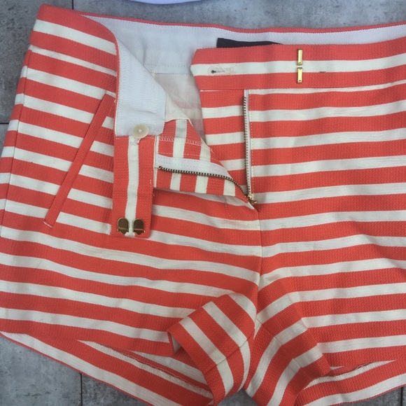 J CREW COTTON STRIPED TEXTURED SHORTS - Picture 3 of 6